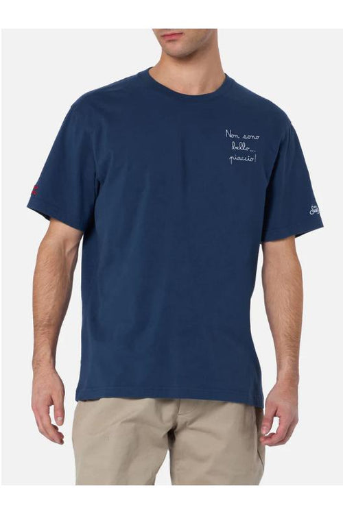 Saint Barth T-shirt Piaccio Blu Uomo - 2