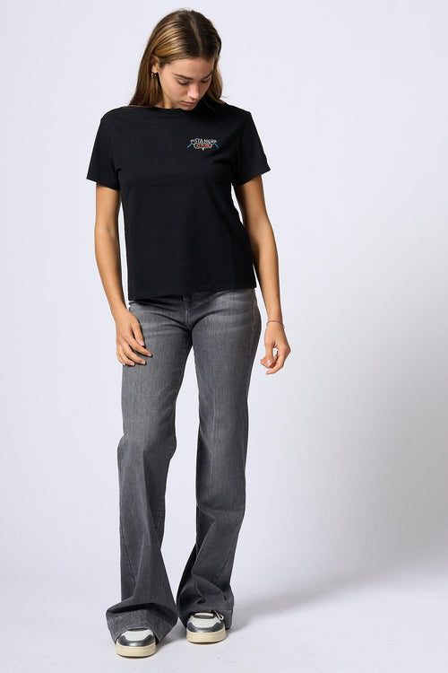 Saint Barth T-shirt Pista Nero Donna - 2