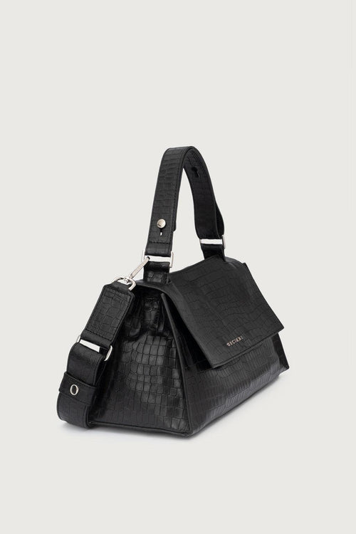 Borsa Sveva Longuette Cocco Nero Donna - 2