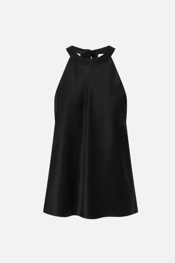 Top Talange con Fiocco Nero Donna - 4