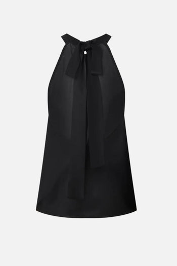 Top Talange con Fiocco Nero Donna - 5