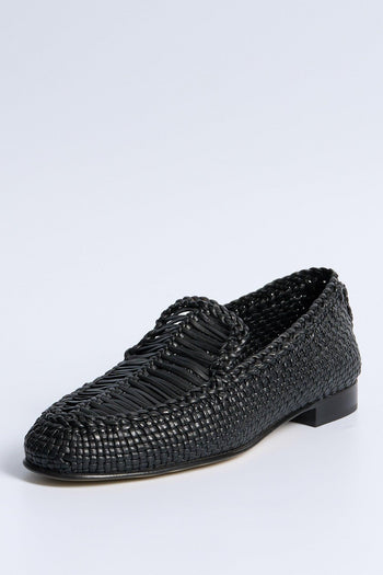 Mocassino Intreccio Nero Donna - 4