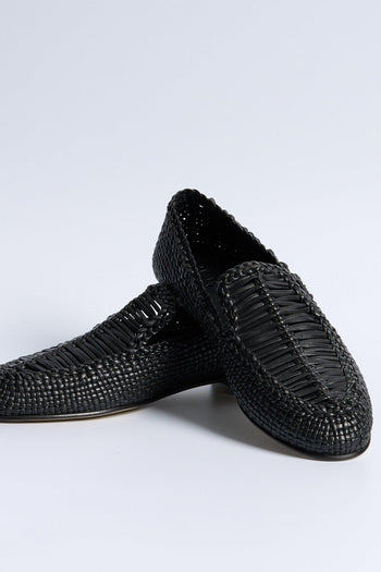 Mocassino Intreccio Nero Donna - 6