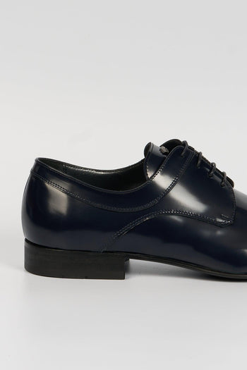 Scarpa Derby Pelle Blu Uomo - 6