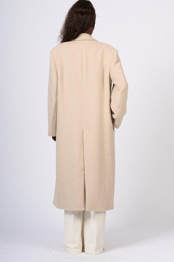 Cappotto Lungo Avorio Donna - 5