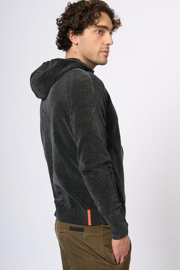 Full Zip Cappuccio Verde Uomo - 7