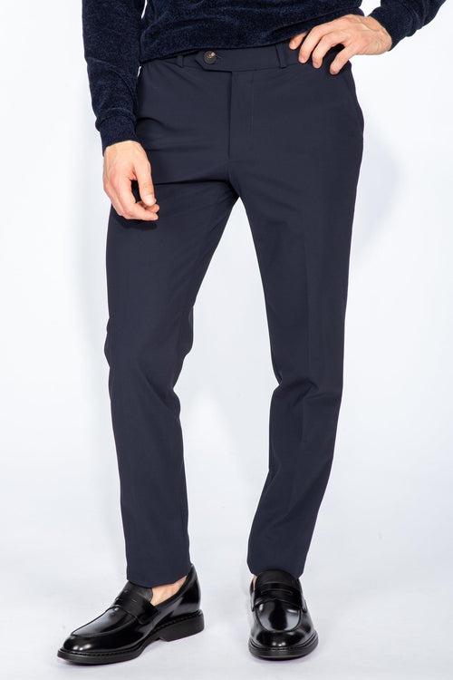 Pantalone Winter Chino Blu Uomo