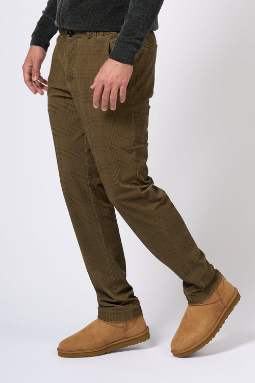 Pantalone Velluto Verde Uomo