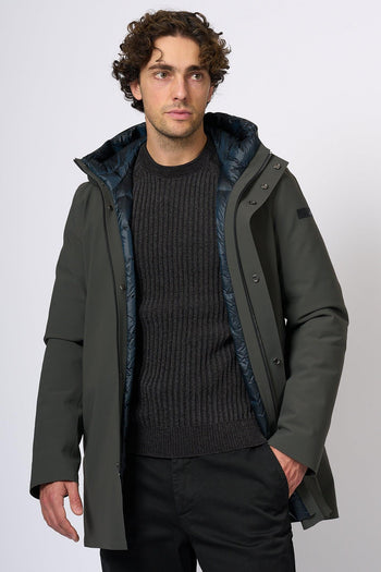 Parka Down Under Verde Uomo - 3