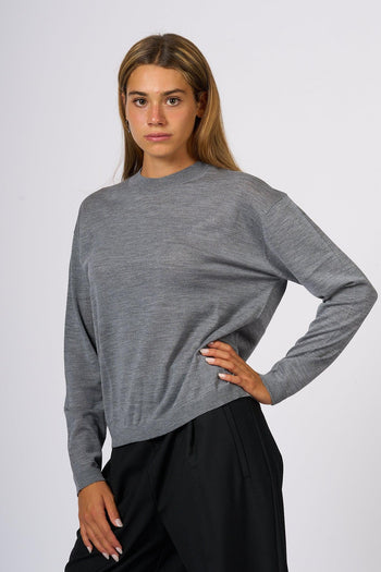 Maglia Extra Fine Grigio Donna - 5