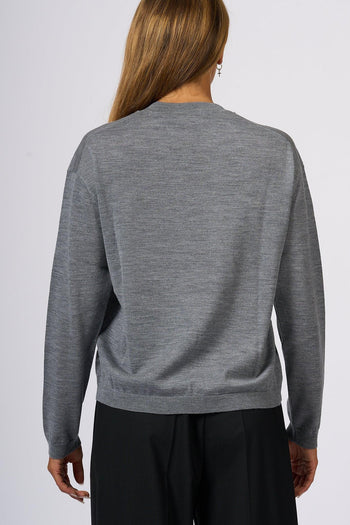 Maglia Extra Fine Grigio Donna - 6