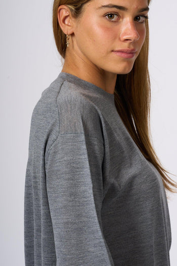 Maglia Extra Fine Grigio Donna - 7