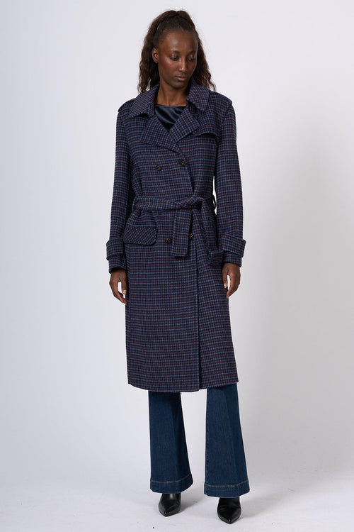 Trench Tweed Viola Donna - 2