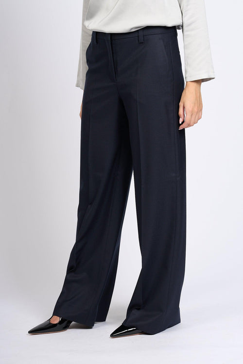 Slowear Pantalone Neera Largo Blu Donna