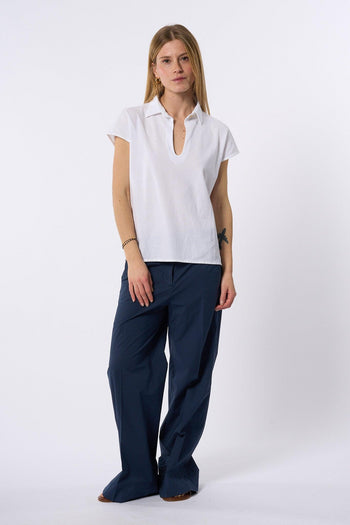 Polo In Ice Cotton Bianco Donna - 8