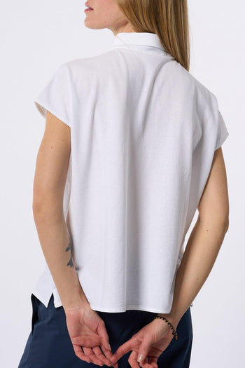Polo In Ice Cotton Bianco Donna - 5
