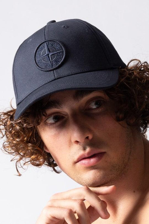 Cappello Visiera Blu Uomo
