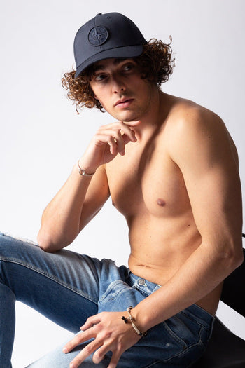 Cappello Visiera Blu Uomo - 3