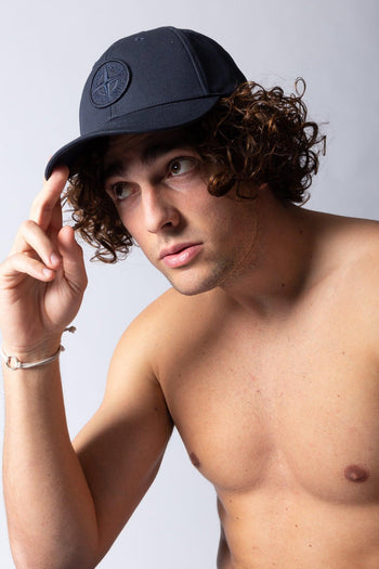 Cappello Visiera Blu Uomo - 4