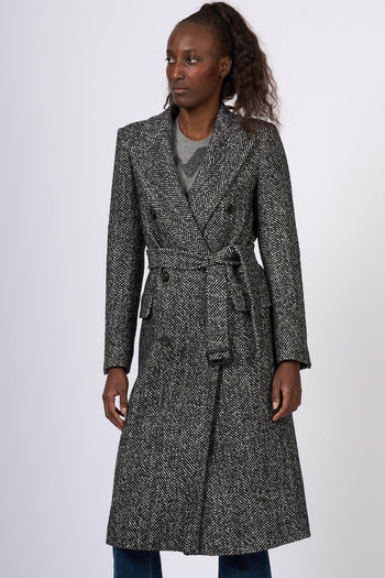 Cappotto Jole Bianco/Nero Donna - 3