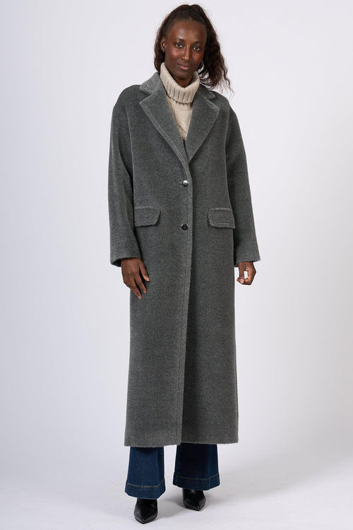 Cappotto Lungo Grigio Donna