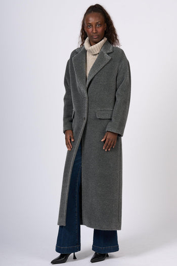 Cappotto Lungo Grigio Donna - 2