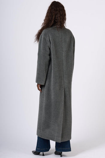 Cappotto Lungo Grigio Donna - 3