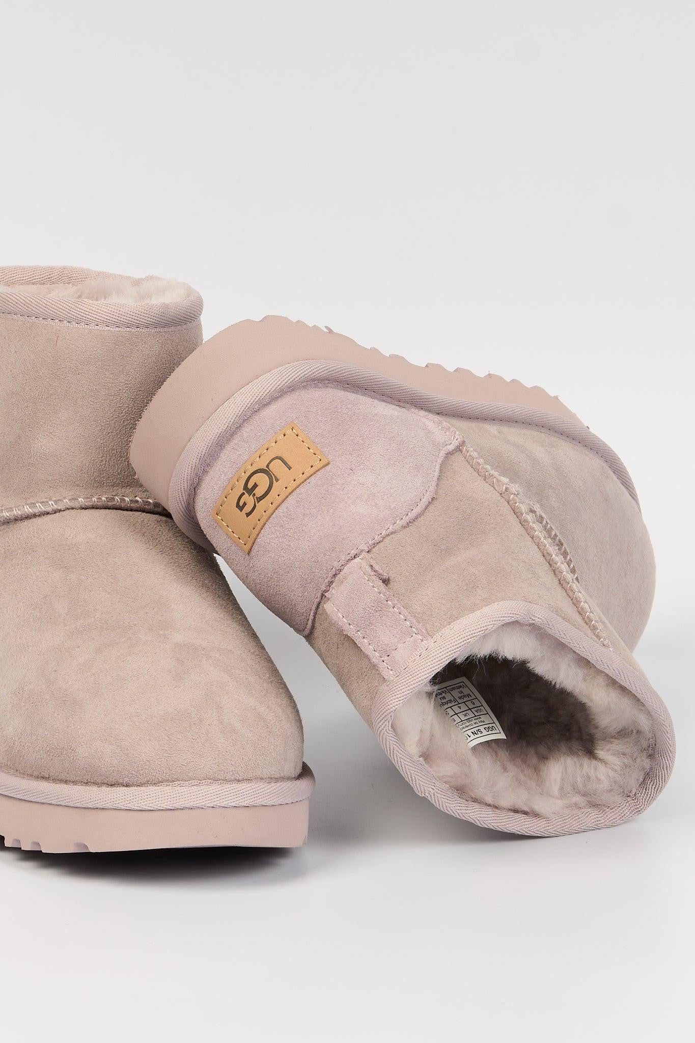 Pale Smoke Uggs Rose Pale Stivale Classic Mini Pale Smoke
