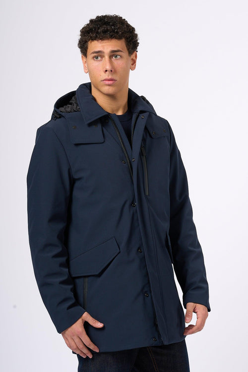 Barrow Mac Soft Shell Blu Uomo