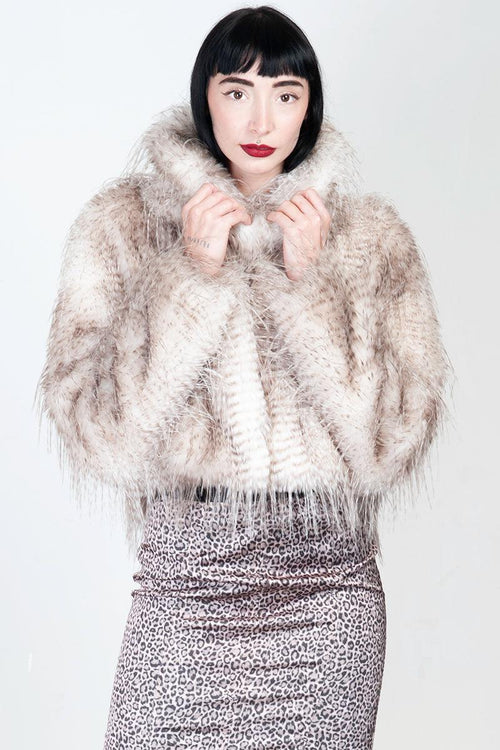 Giacca in faux fur