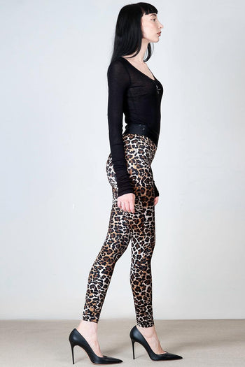 Leggings in lycra animalier - 5