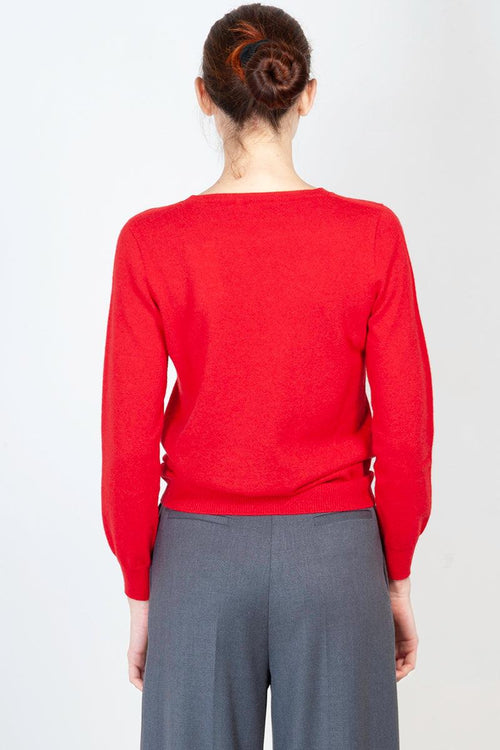 Maglia girocollo misto cashmere - 2