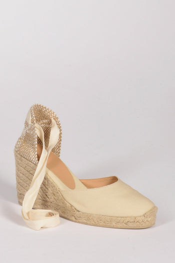 Espadrillas Zeppa Beige Chiaro/beige Donna - 3