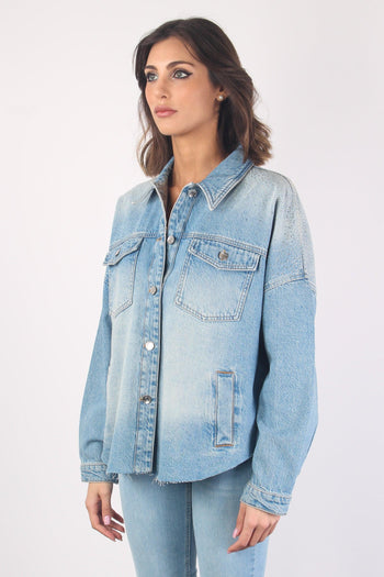 Giacca Denim Strass Denim Blue - 6