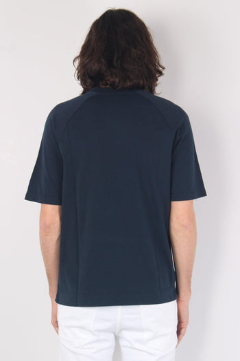 T-shirt Raglan Jersey Blu Navy - 2
