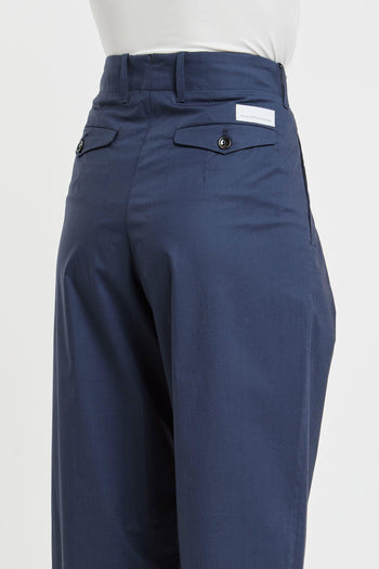 Pantalone Blu in Misto Cotone - 6