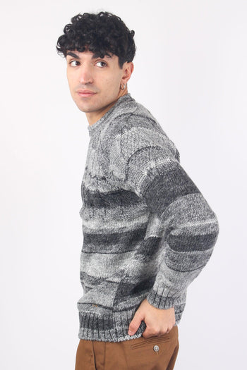 Maglia Treccia Multicolor Grey - 5