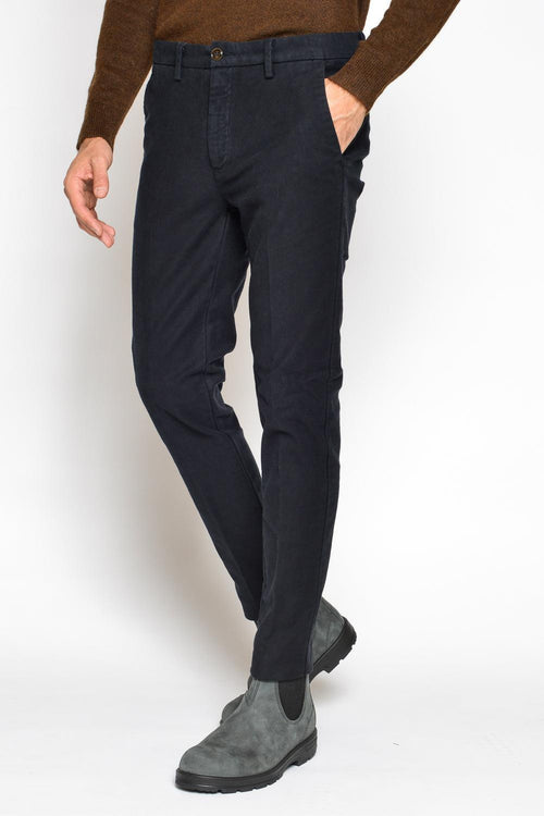 Chinos Regular Fustagno Blu Uomo - 1