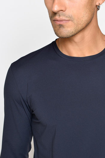 T-shirt M/l Tess. Tecnico Blu Uomo - 7