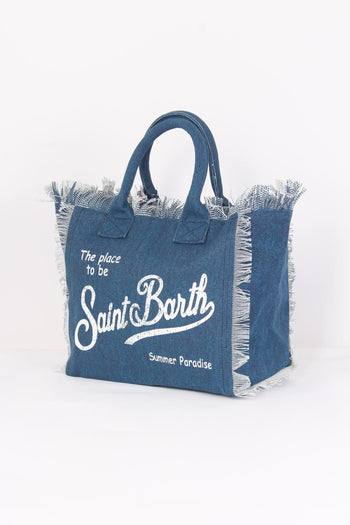 Shopping Canvas Denim Denim Scuro - 2