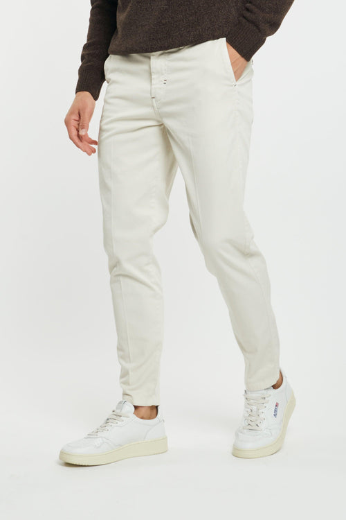 Pantalone chinos tricotina panna 233199-128 - 2