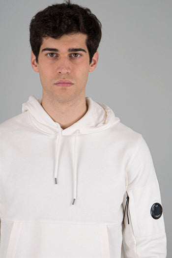 Felpa Diagonal Raised Hoodie Bianco Uomo - 4