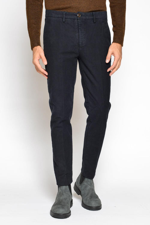 Chinos Regular Fustagno Blu Uomo - 2