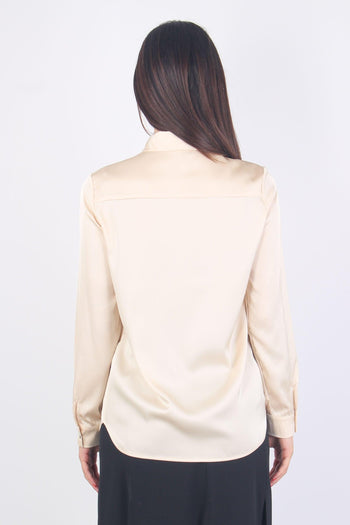 Camicia Effetto Raso Champagne - 3