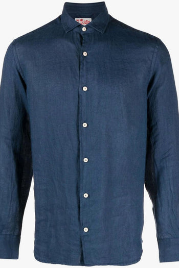 Saint Barth Camicia Blu Uomo Pamplona - 5