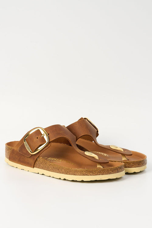 Ciabatta Gizeh Big Buckle Cognac Donna - 2