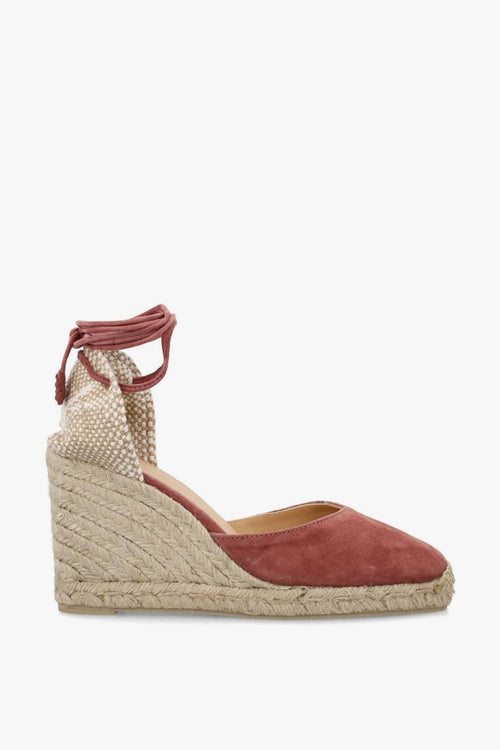 Scarpa Rosso Donna Espadrillas Tacco 9.5 cm