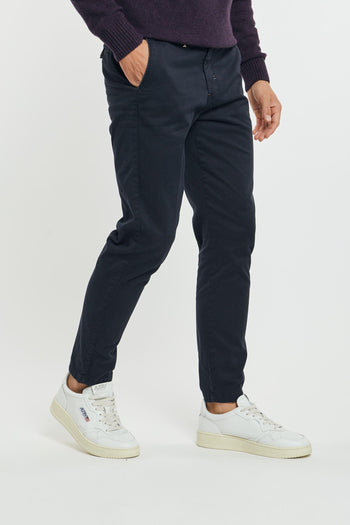 Pantalone chinos tricotina blu 233199-3 - 3