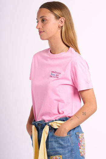 Saint Barth T-shirt Non Lurex Rosa Donna - 4