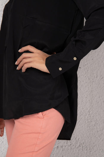 Camicia Con Fiocco Nero Donna - 5